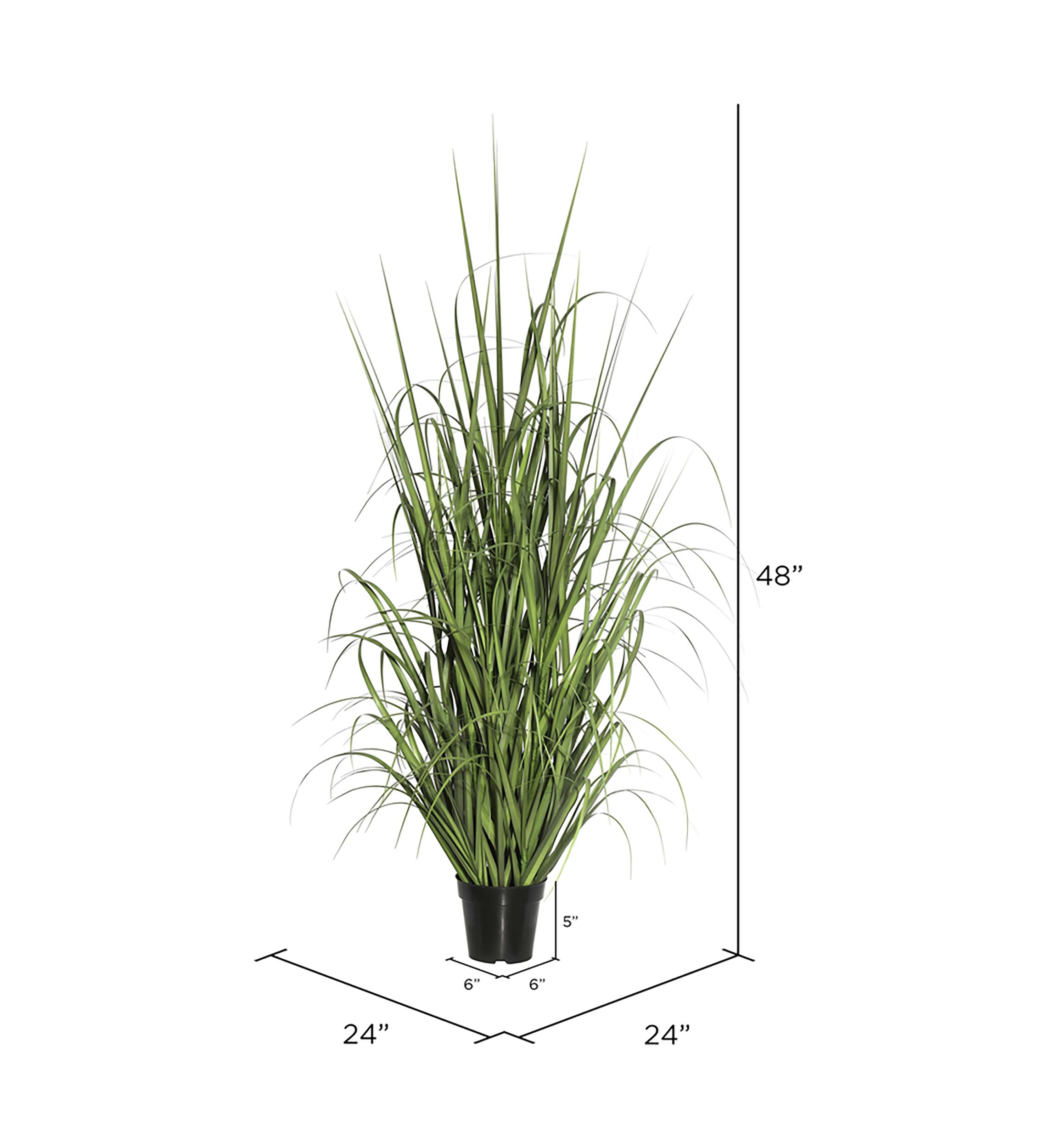Vickerman 48" Artificial Green Potted Ryegrass.