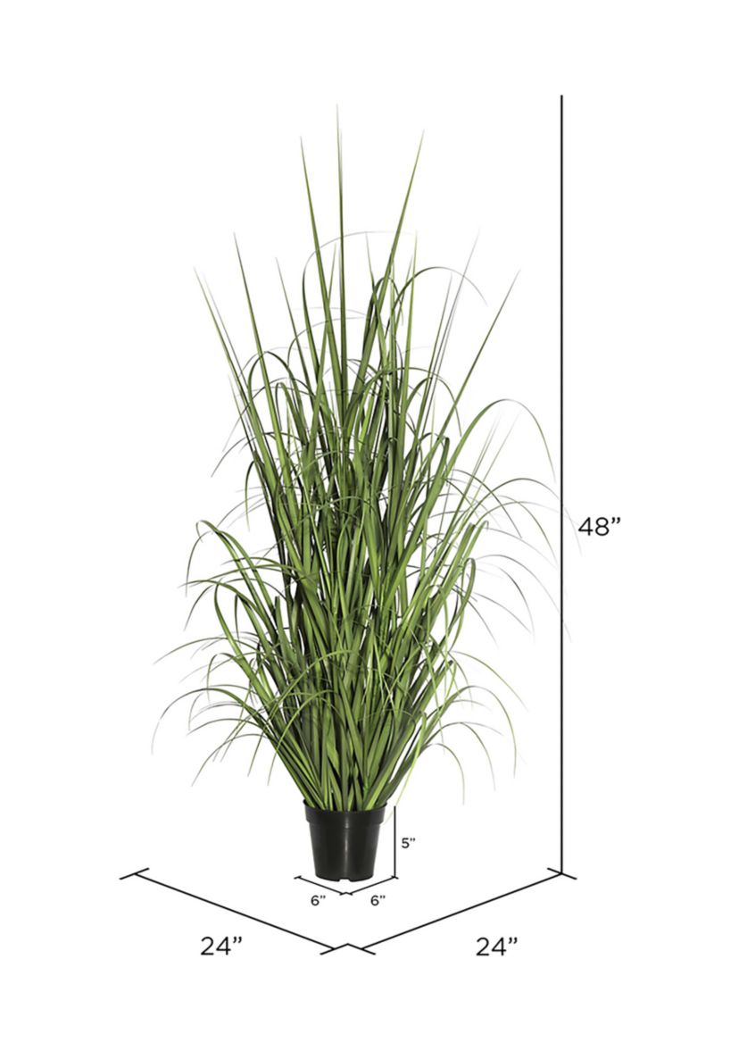 Vickerman 48" Artificial Green Potted Ryegrass.