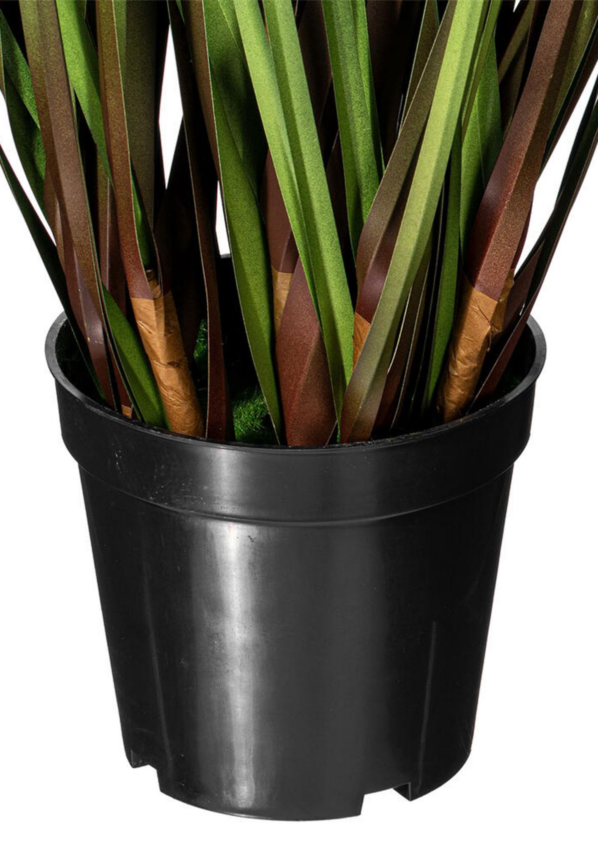 Vickerman 36" Artificial Potted Green Grass and Eucalyptus.