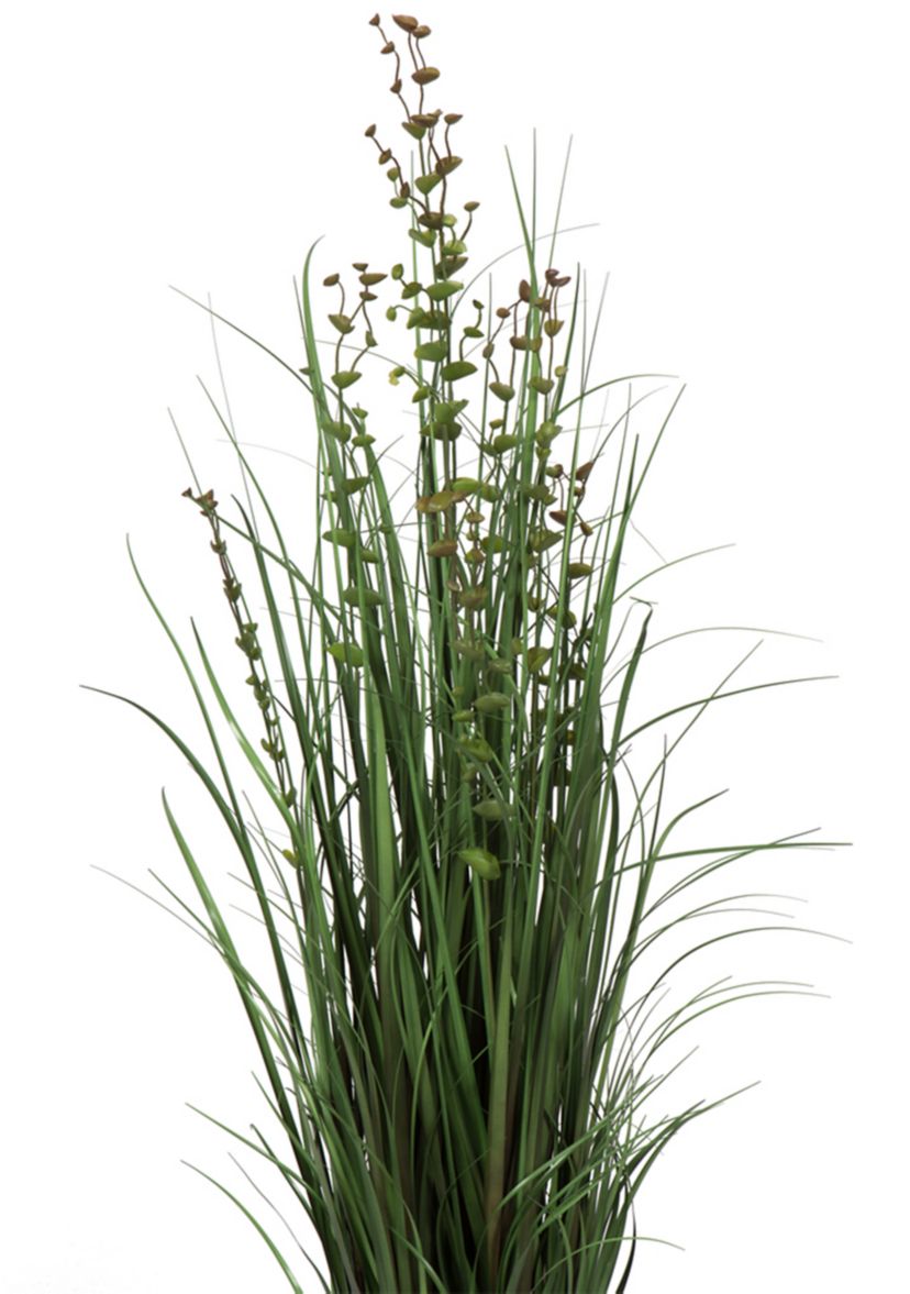 Vickerman 48" Artificial Potted Green Grass and Eucalyptus.
