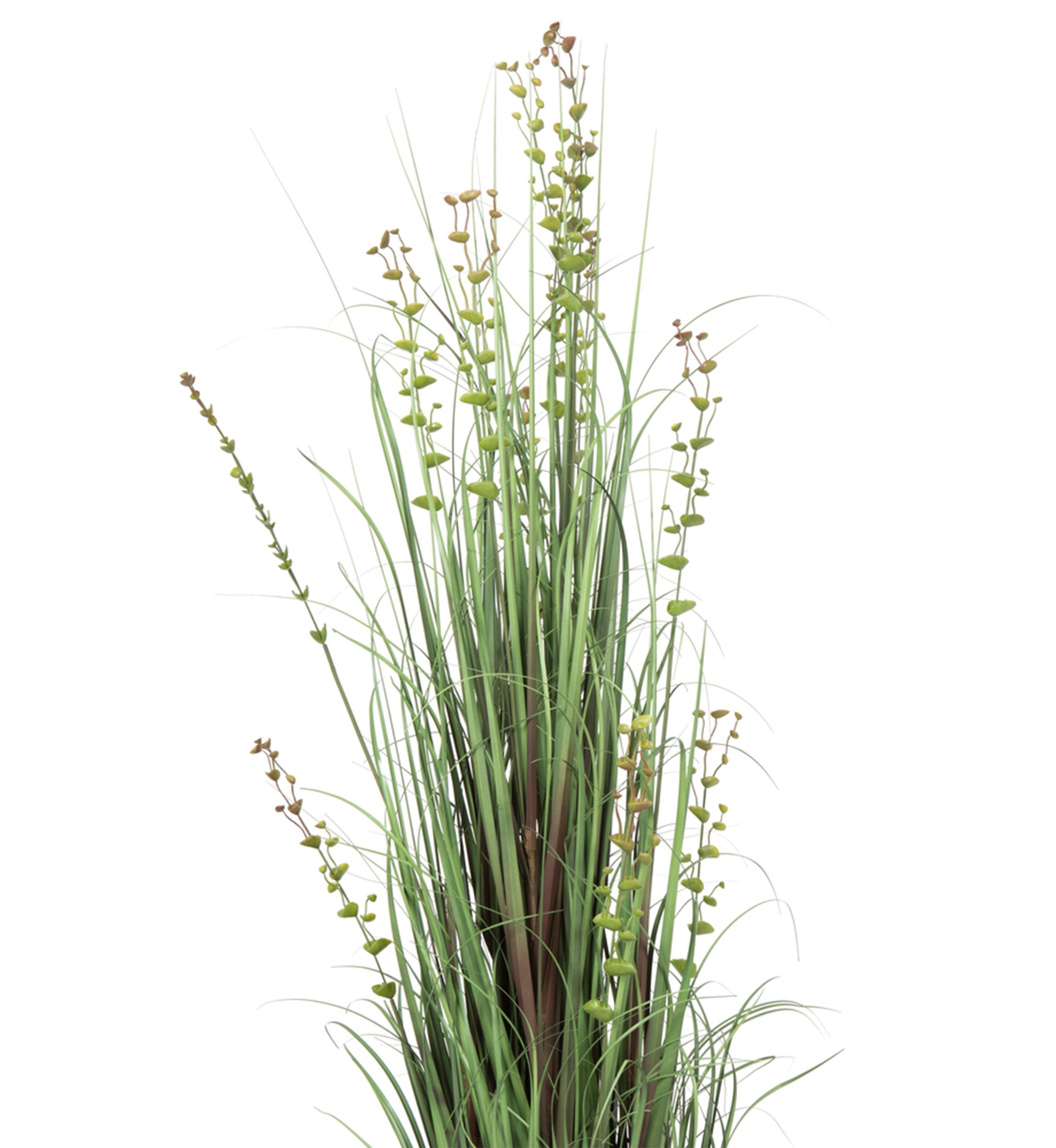 Vickerman 60" Artificial Potted Green Grass and Eucalyptus.
