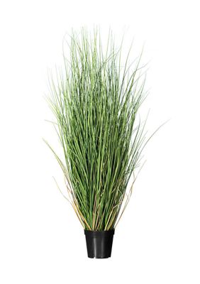 Vickerman 36" PVC Artificial Potted Green Curled Grass