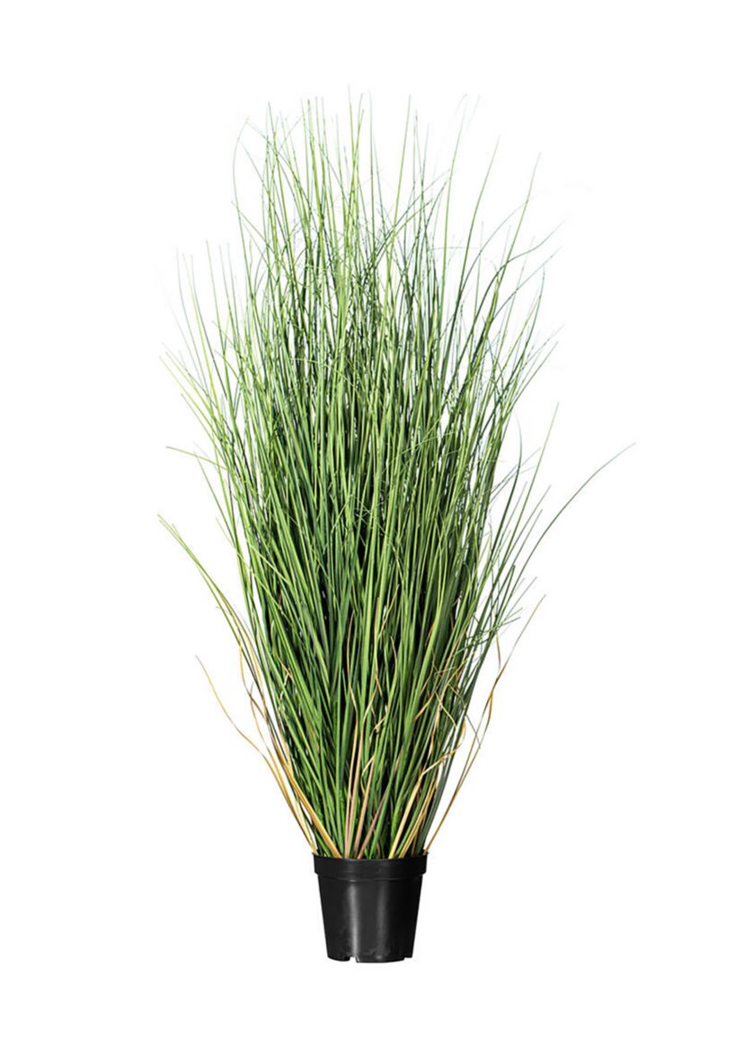 Vickerman 36" PVC Artificial Potted Green Curled Grass.