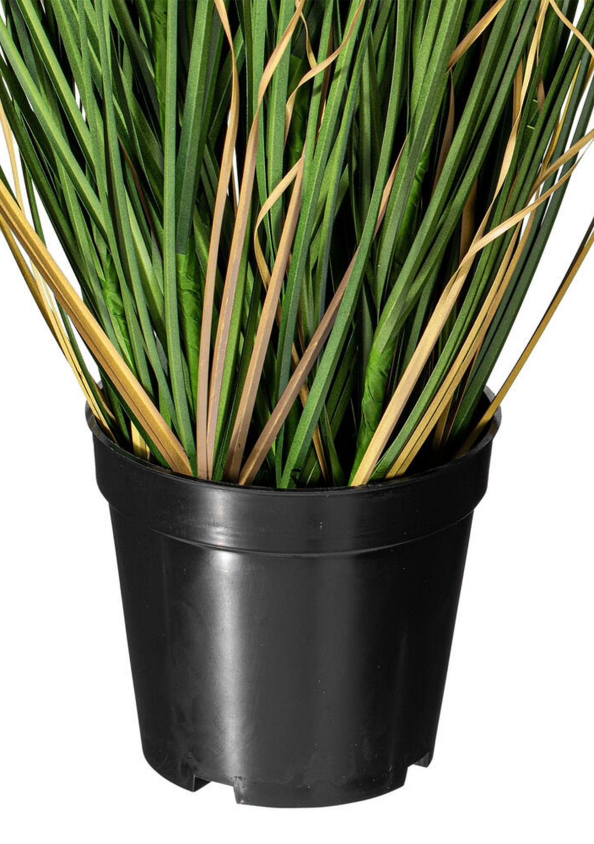 Vickerman 36" PVC Artificial Potted Green Curled Grass.