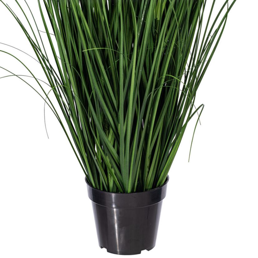 Vickerman 60" PVC Artificial Potted Green Foxtail Grass.