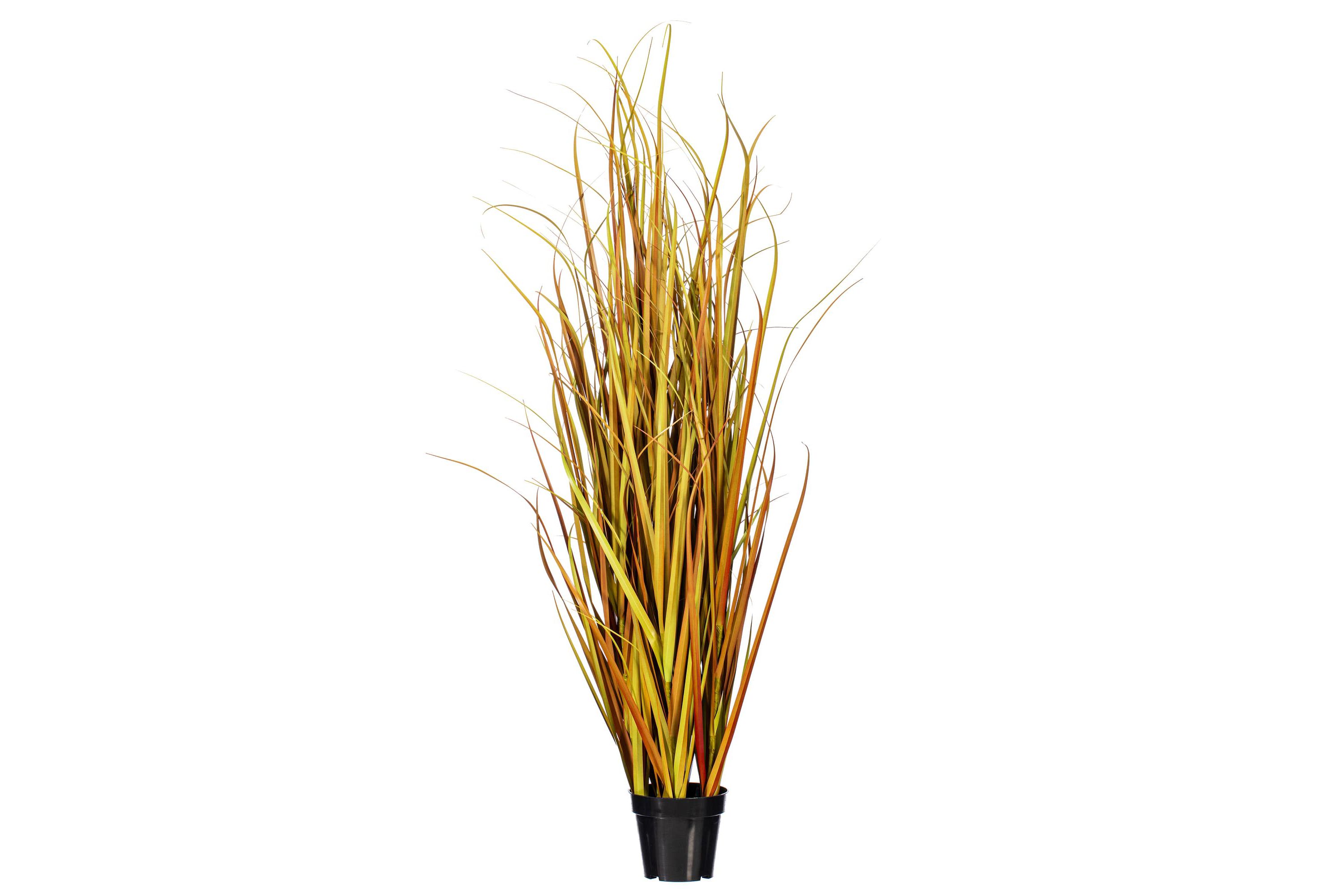 Vickerman 60" PVC Artificial Potted Mixed Brown Grass.