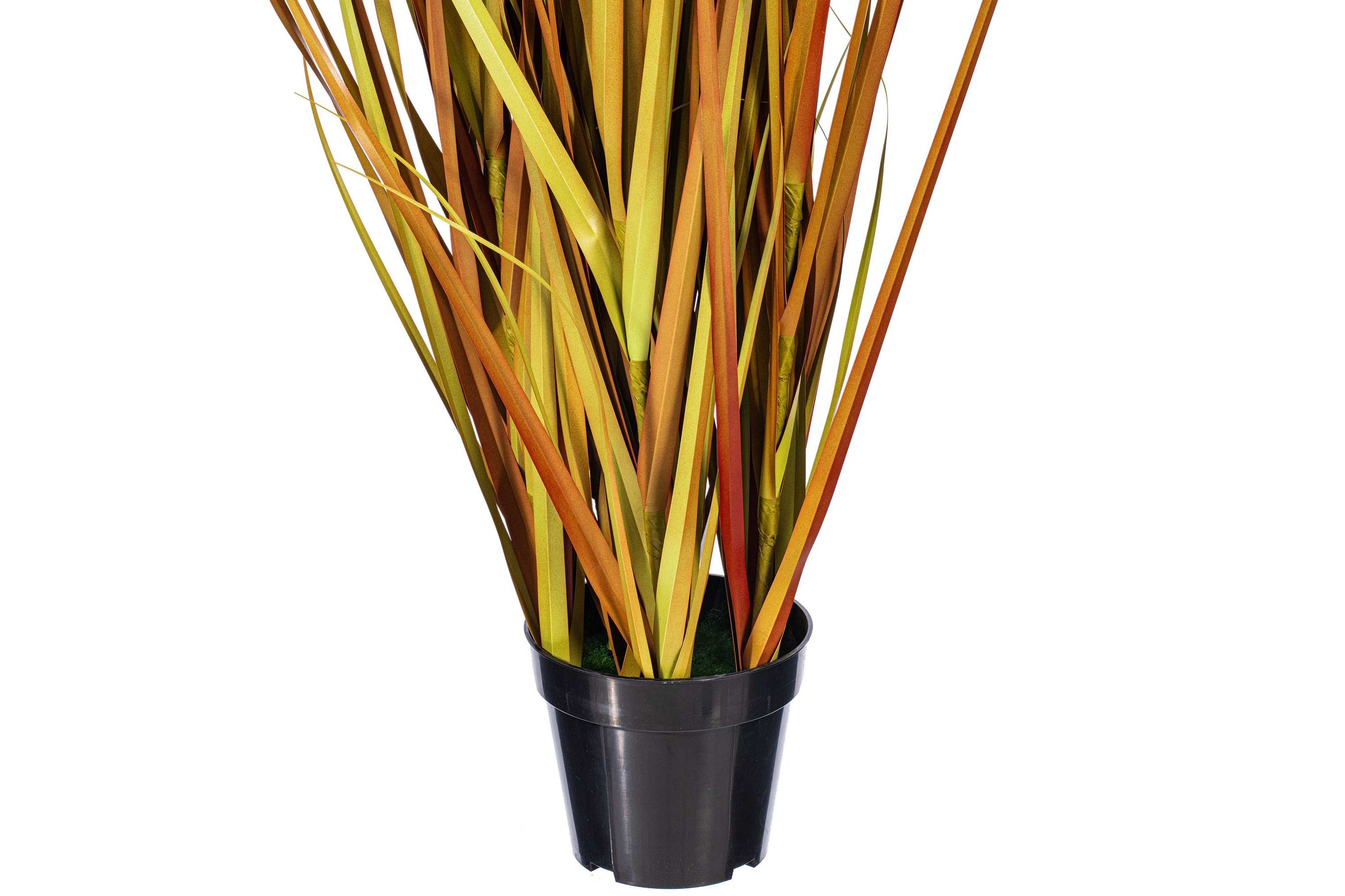 Vickerman 60" PVC Artificial Potted Mixed Brown Grass.