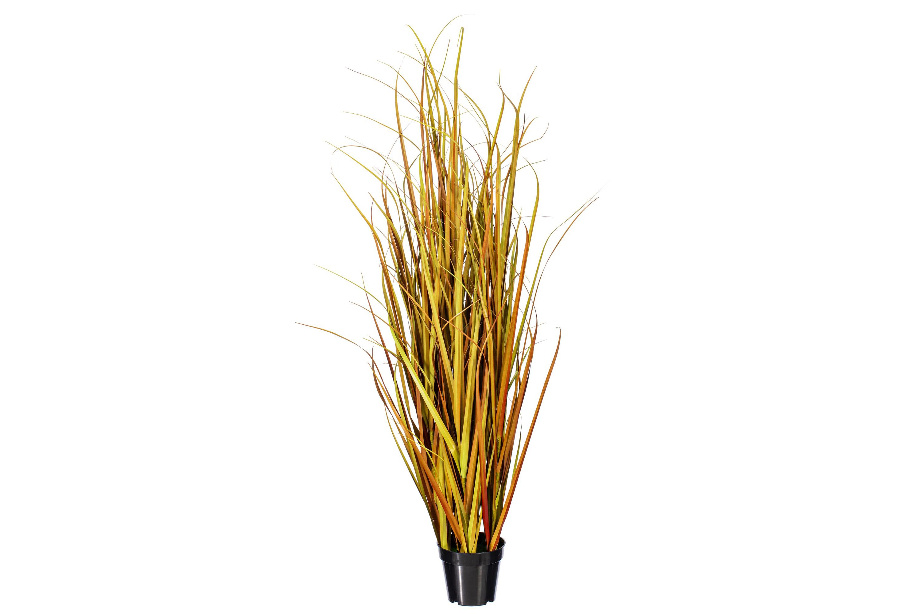 Vickerman 60" PVC Artificial Potted Mixed Brown Grass.
