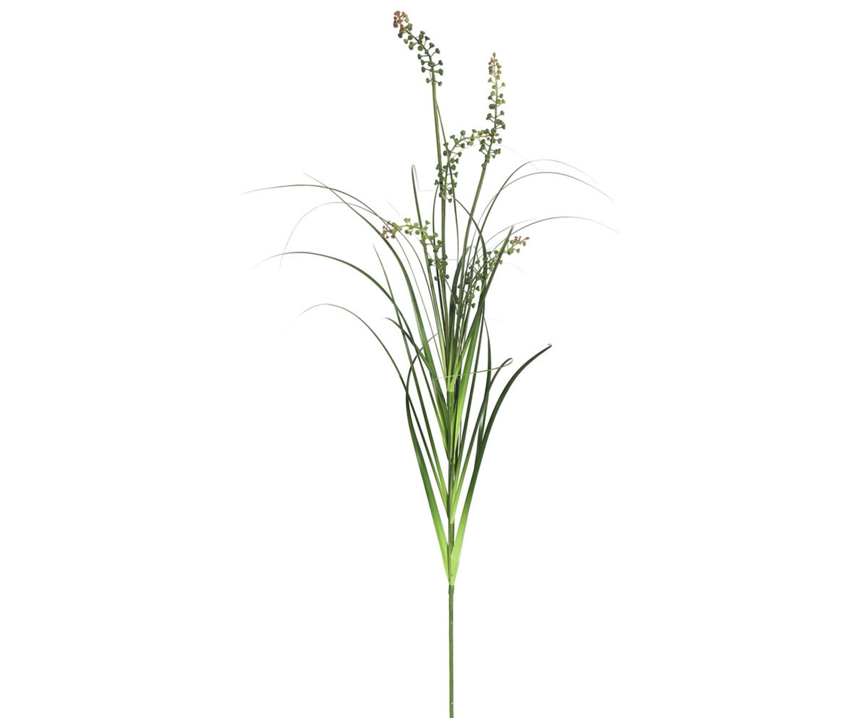 Vickerman 24" PVC Artificial Potted Green Sheeps Grass and Plastic Grass.