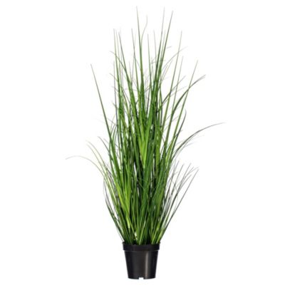 Vickerman 36" Potted Green Lemongrass. Elevate your home or office decor with Vickerman's 36-inch Potted Faux Grass. This artificial plant adds a