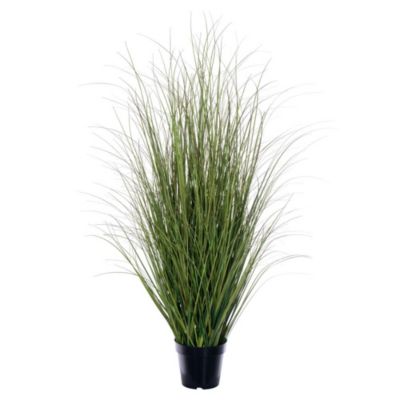 Vickerman 48" Potted Green/Brown Switchgrass. Elevate your home or office decor with Vickerman's 48-inch Potted Faux Grass. This artificial plant
