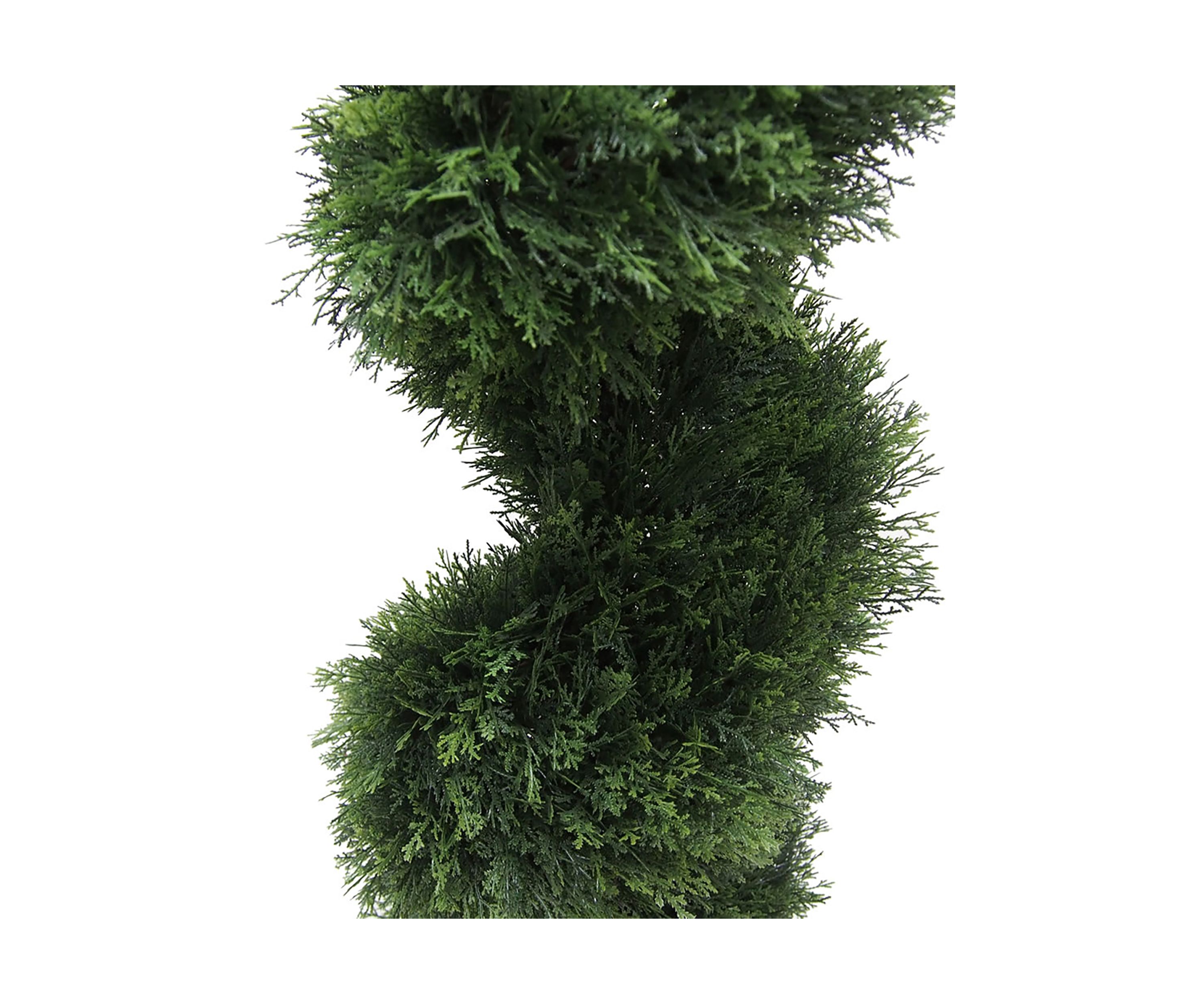 Vickerman 6 Artificial Potted Green Cedar Spiral Tree.