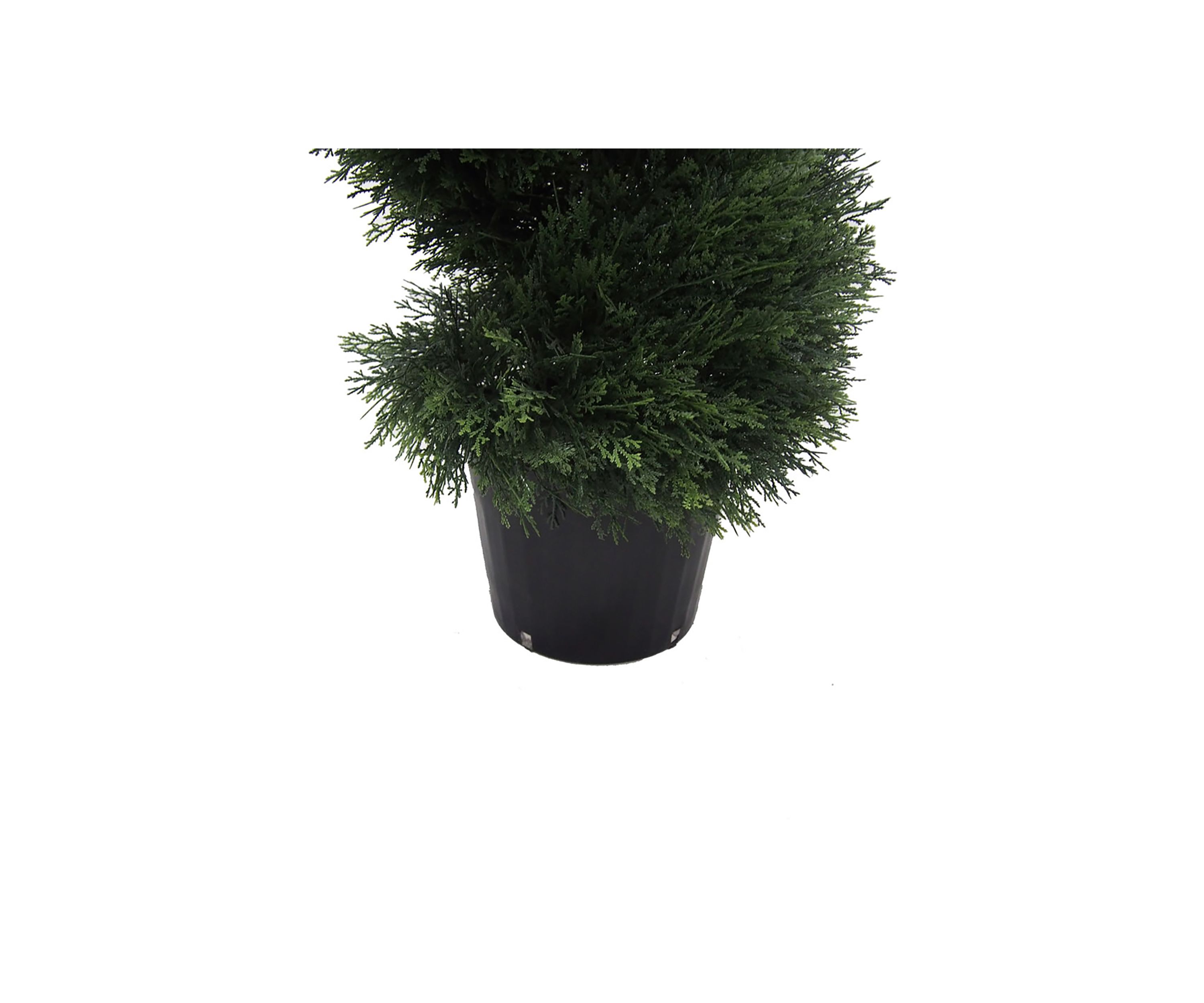 Vickerman 6 Artificial Potted Green Cedar Spiral Tree.