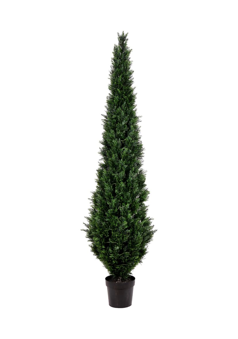Vickerman 8 Artificial Potted Green Cedar Tree.