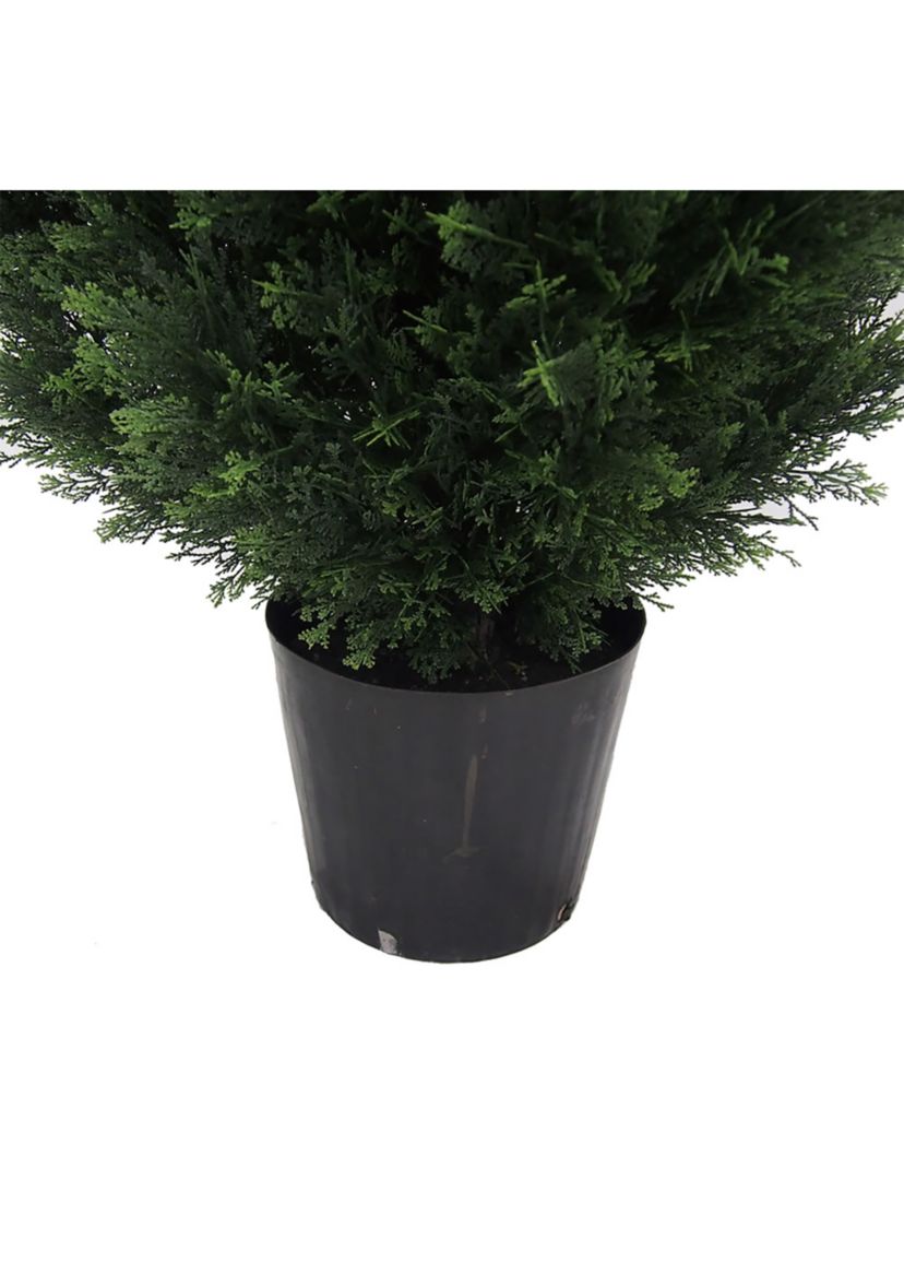 Vickerman 8 Artificial Potted Green Cedar Tree.