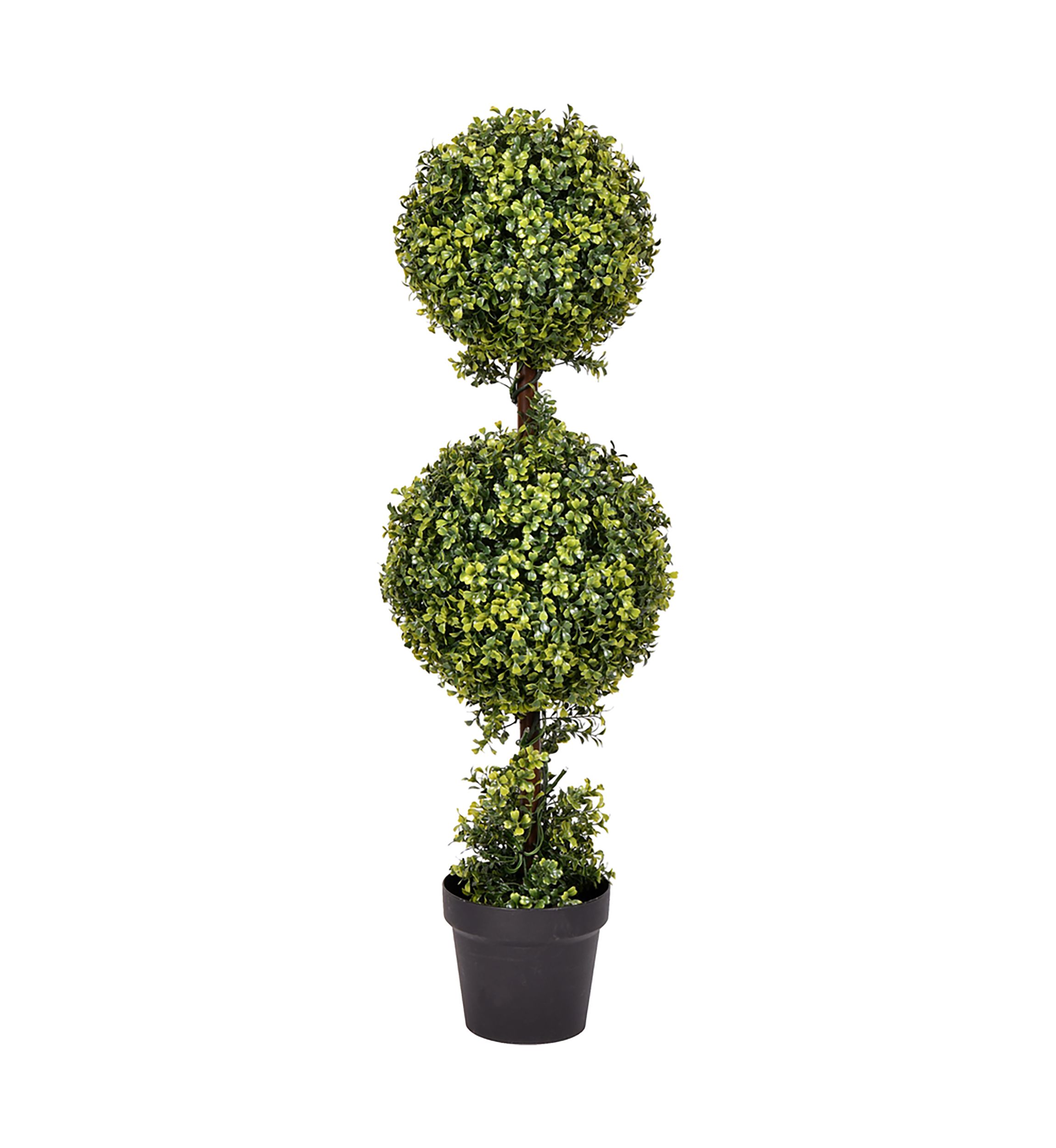 Vickerman 3 Artificial Double Ball Green Boxwood Topiary.