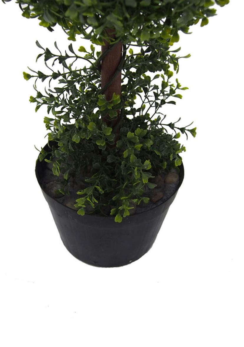 Vickerman 3 Artificial Double Ball Green Boxwood Topiary.