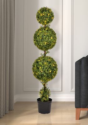 Vickerman Triple Ball Green Boxwood Topiary