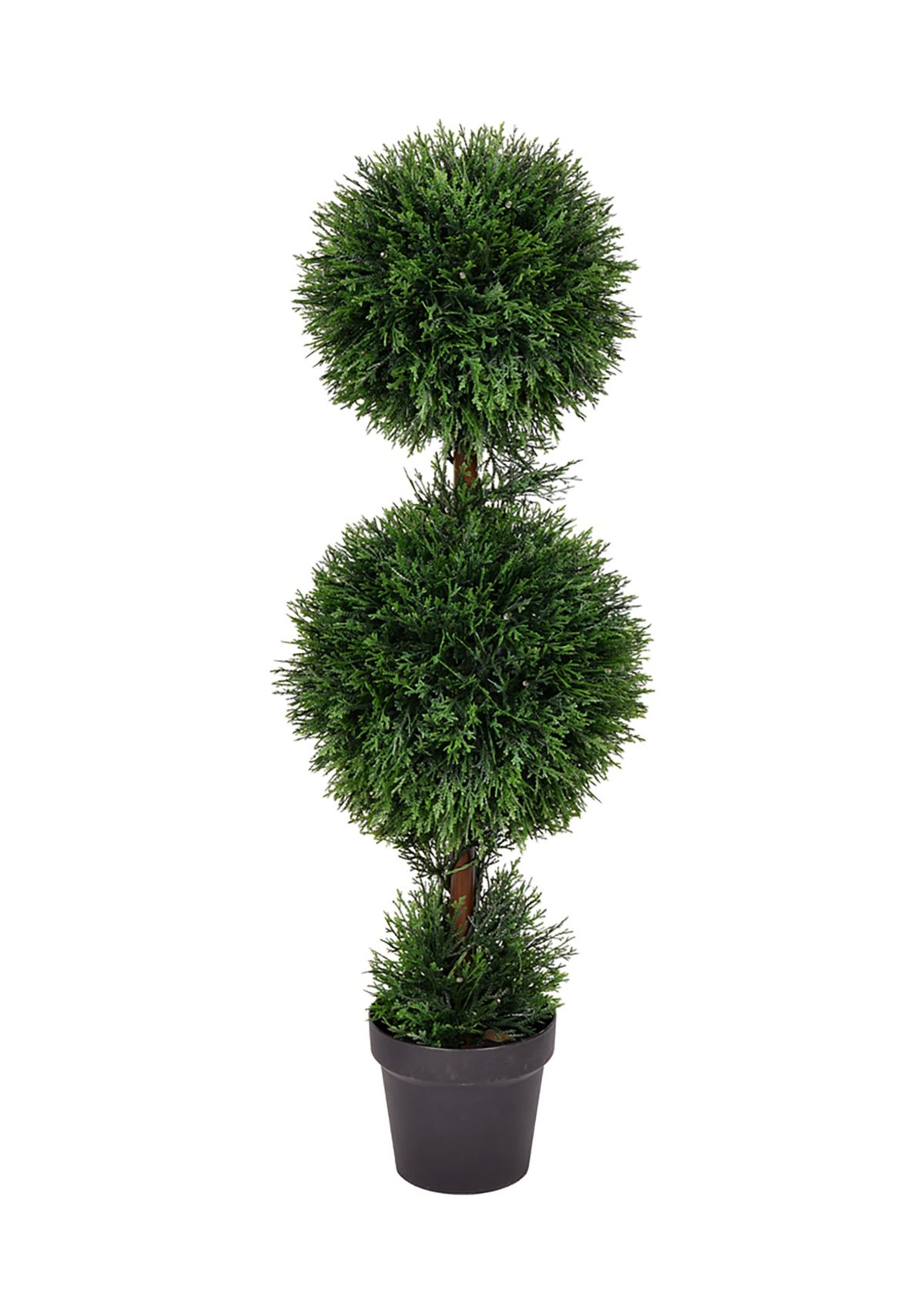 Vickerman 3 Artificial Double Ball Green Cedar Topiary.