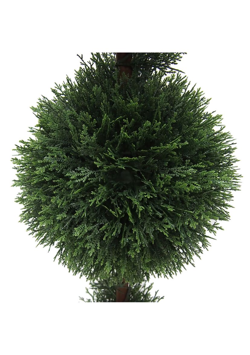 Vickerman 3 Artificial Double Ball Green Cedar Topiary.