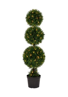 Vickerman Triple Ball Green Cedar Topiary