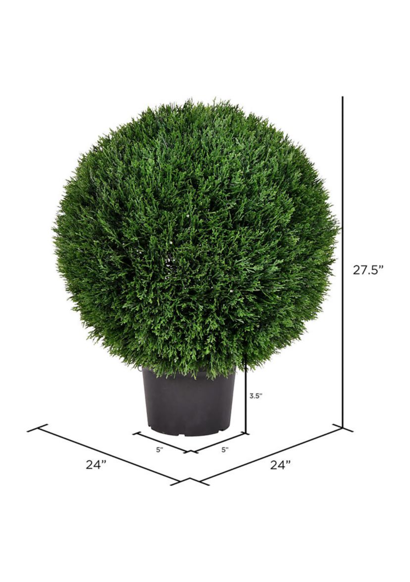Vickerman 24" Artificial Green Cedar Ball.