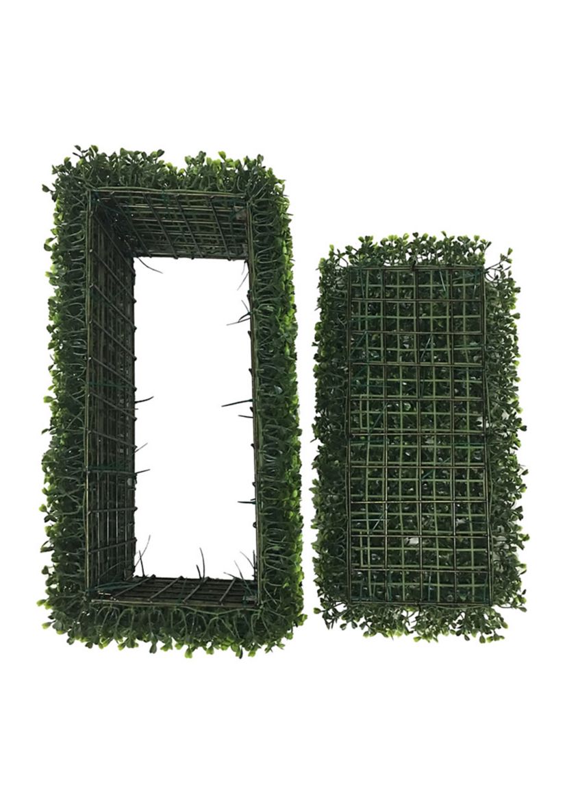 Artificial Boxwood Hedge.