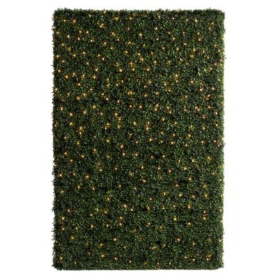 Vickerman 72"x16"x48" Artificial Boxwood Hedge With 700 Warm White LED Lghts