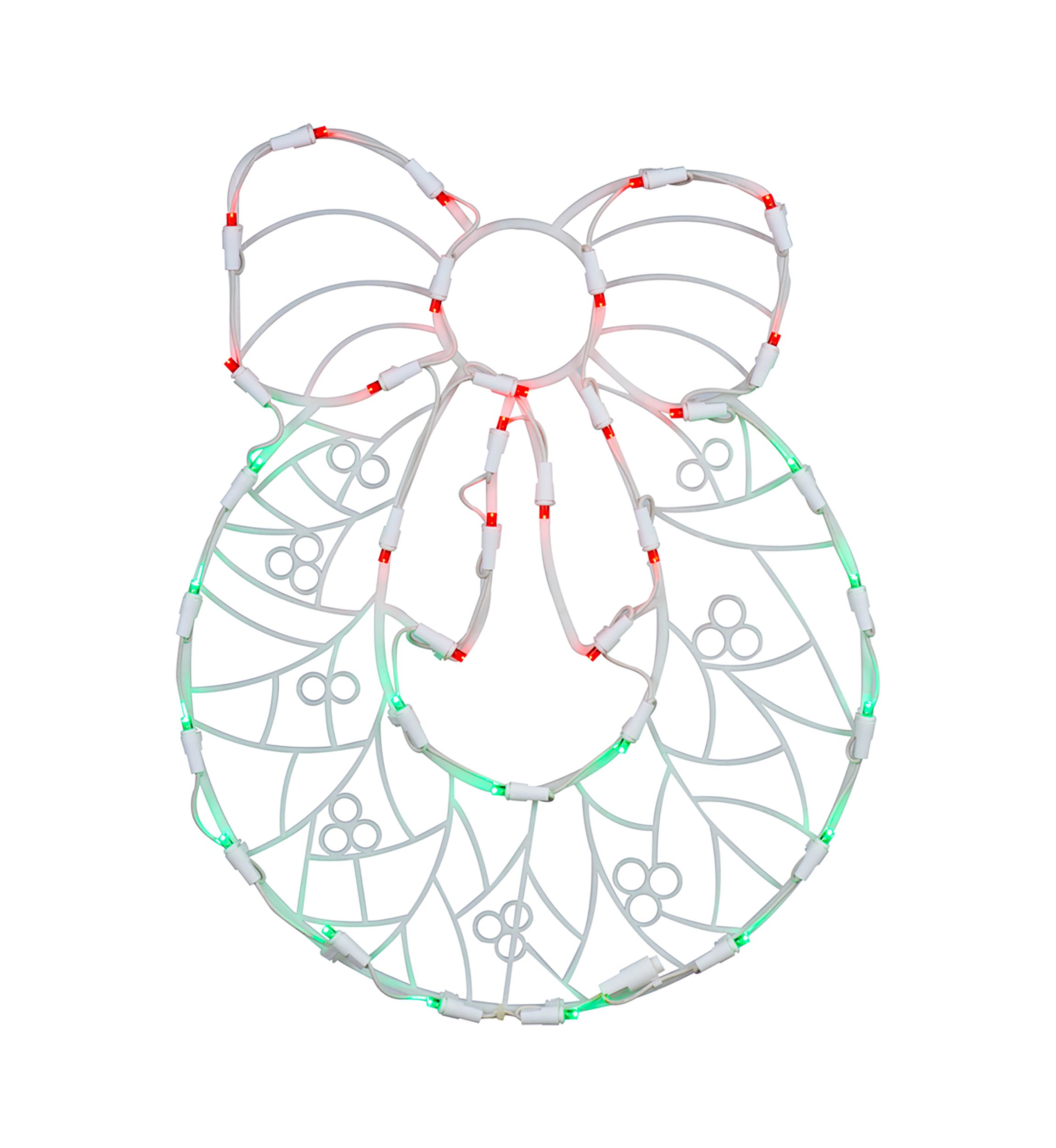 Window Wreath LED Lighted Décor