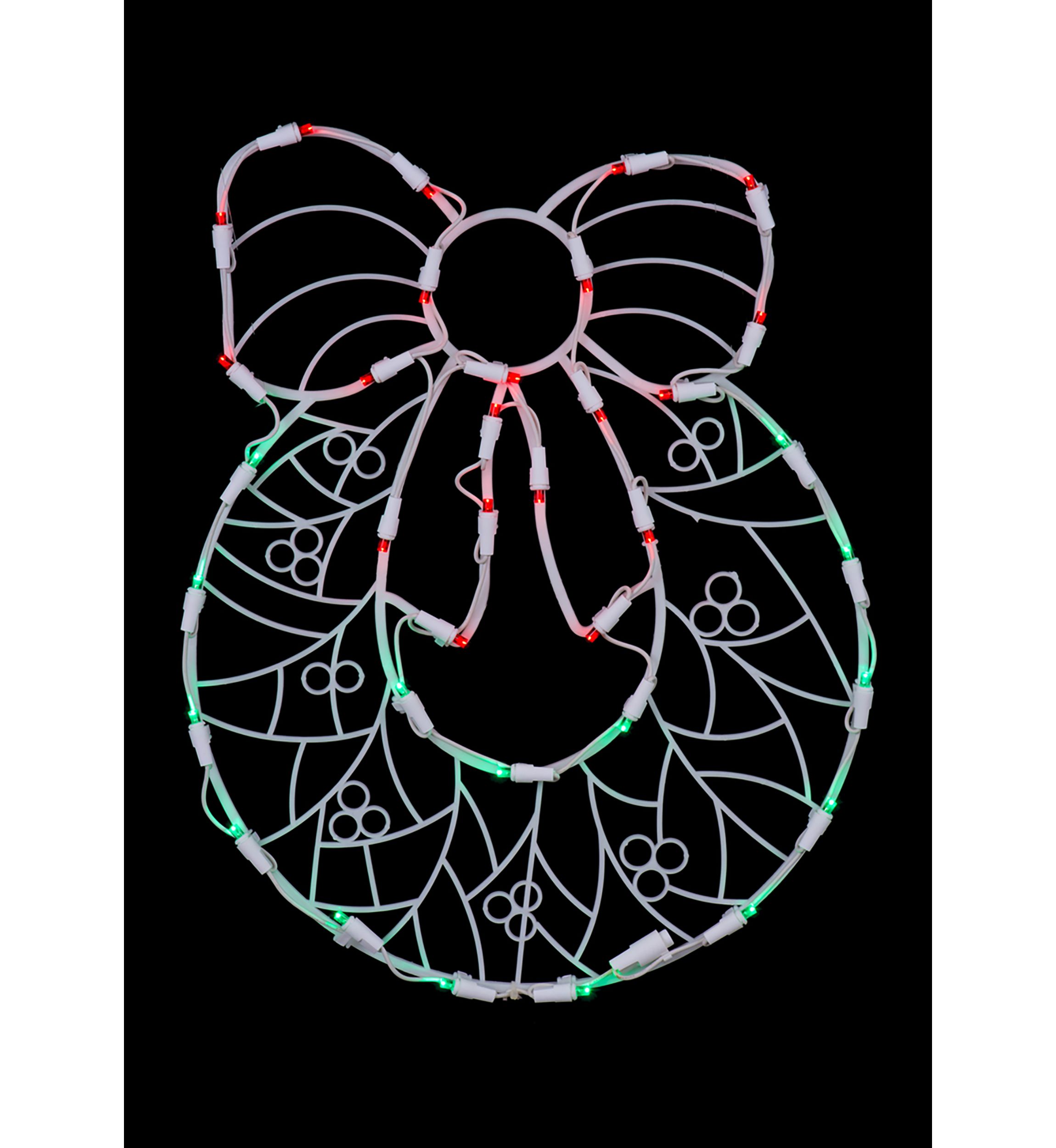 Window Wreath LED Lighted Décor