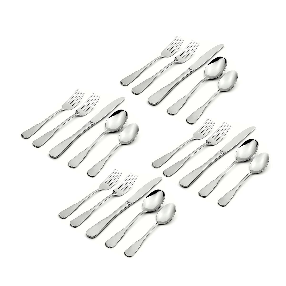 Colonial Boston 45 Piece Everyday Flatware Set, Service For 8