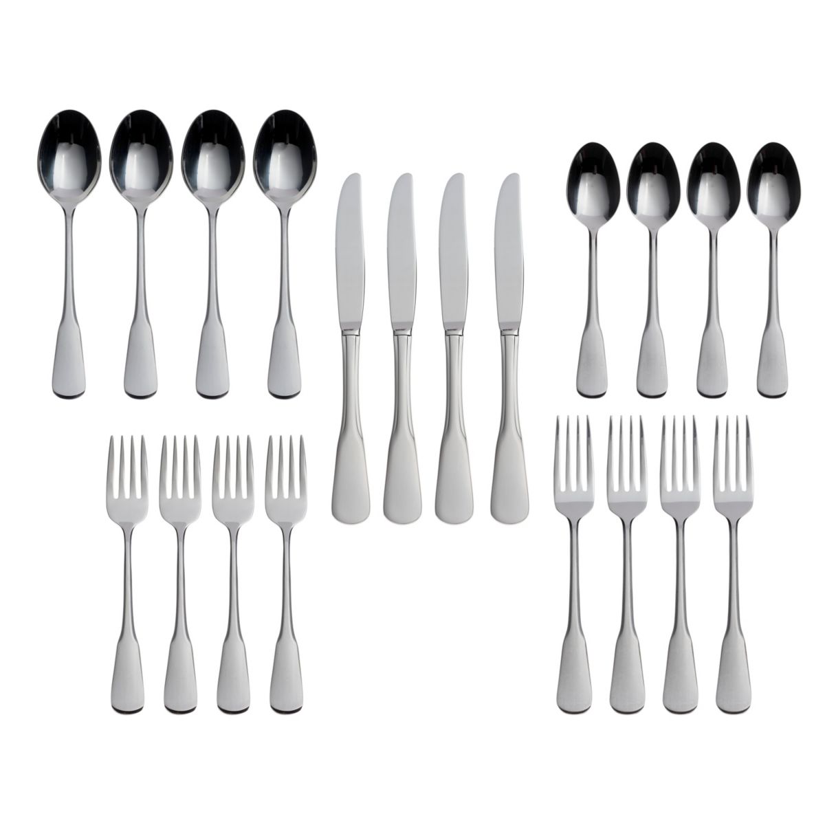 Colonial Boston 45 Piece Everyday Flatware Set, Service For 8