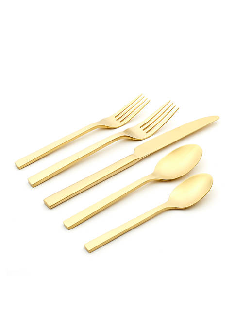 Chefs Table Champagne 20 Piece Everyday Flatware Set