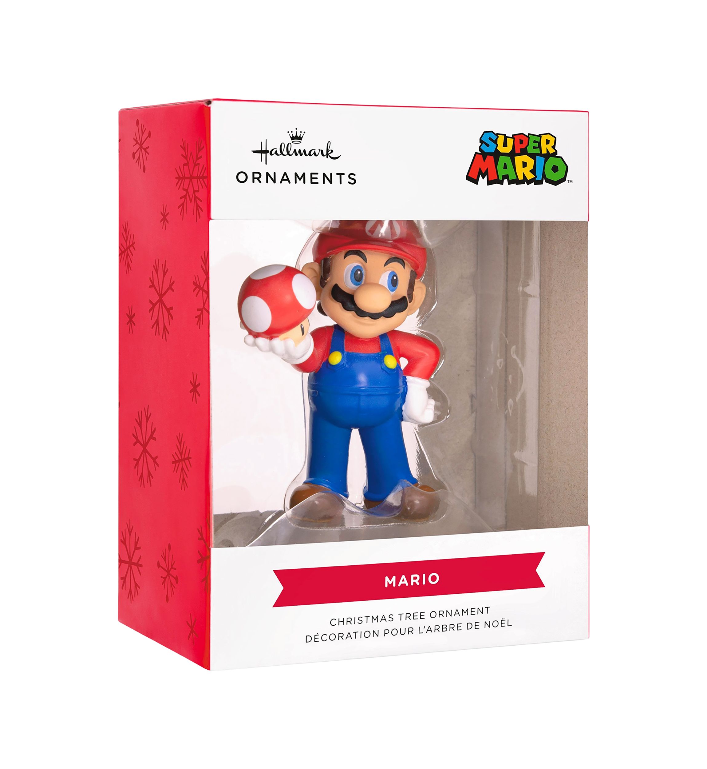 Nintendo Super Mario with Super Mushroom Christmas Ornament