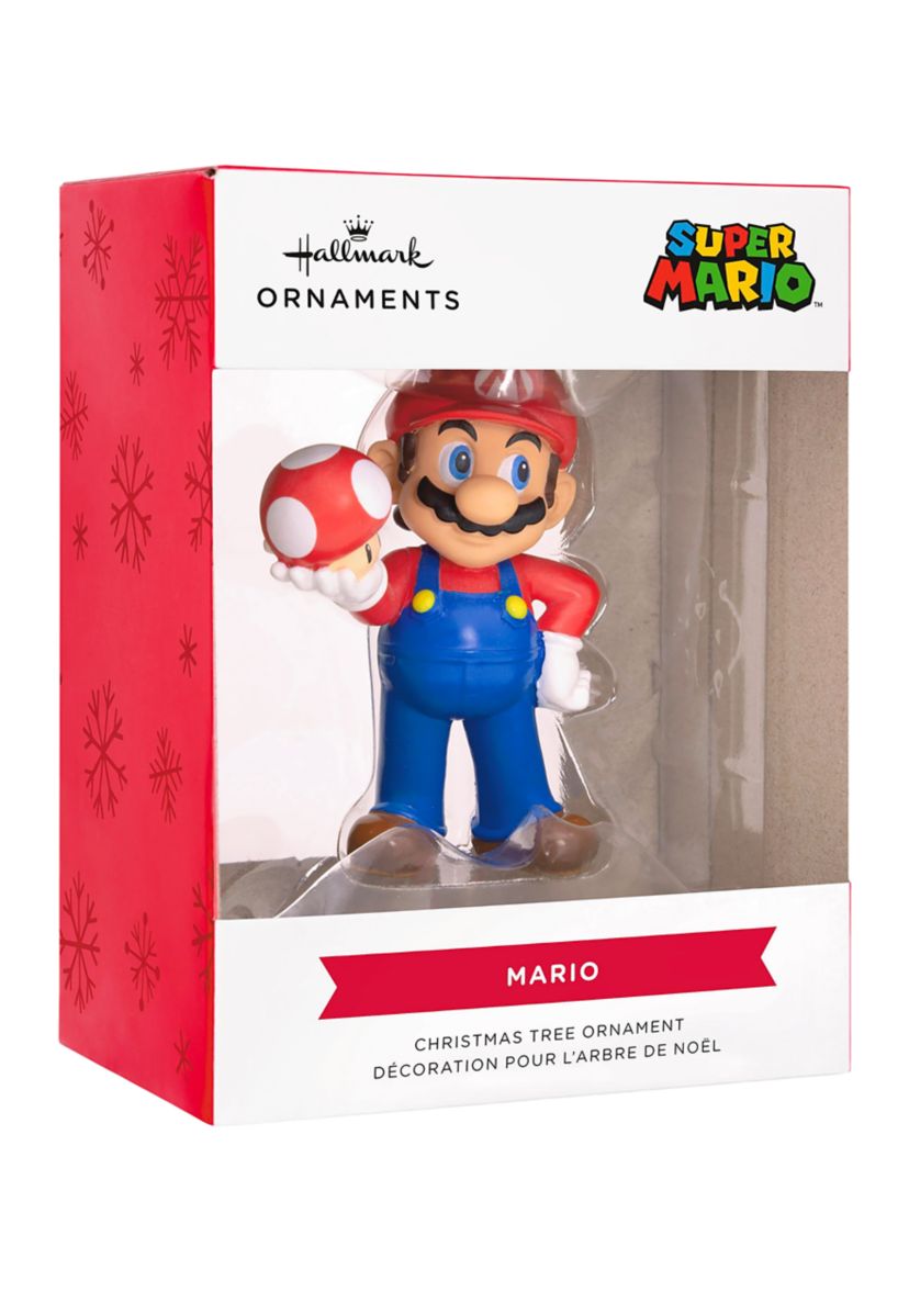 Nintendo Super Mario with Super Mushroom Christmas Ornament