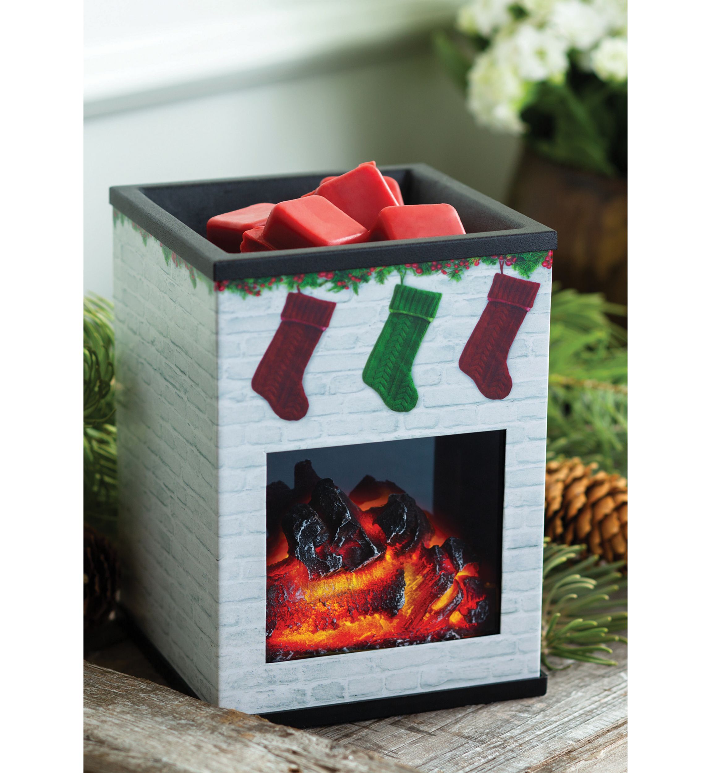 Holiday Fireplace Illumination Fragrance Warmer