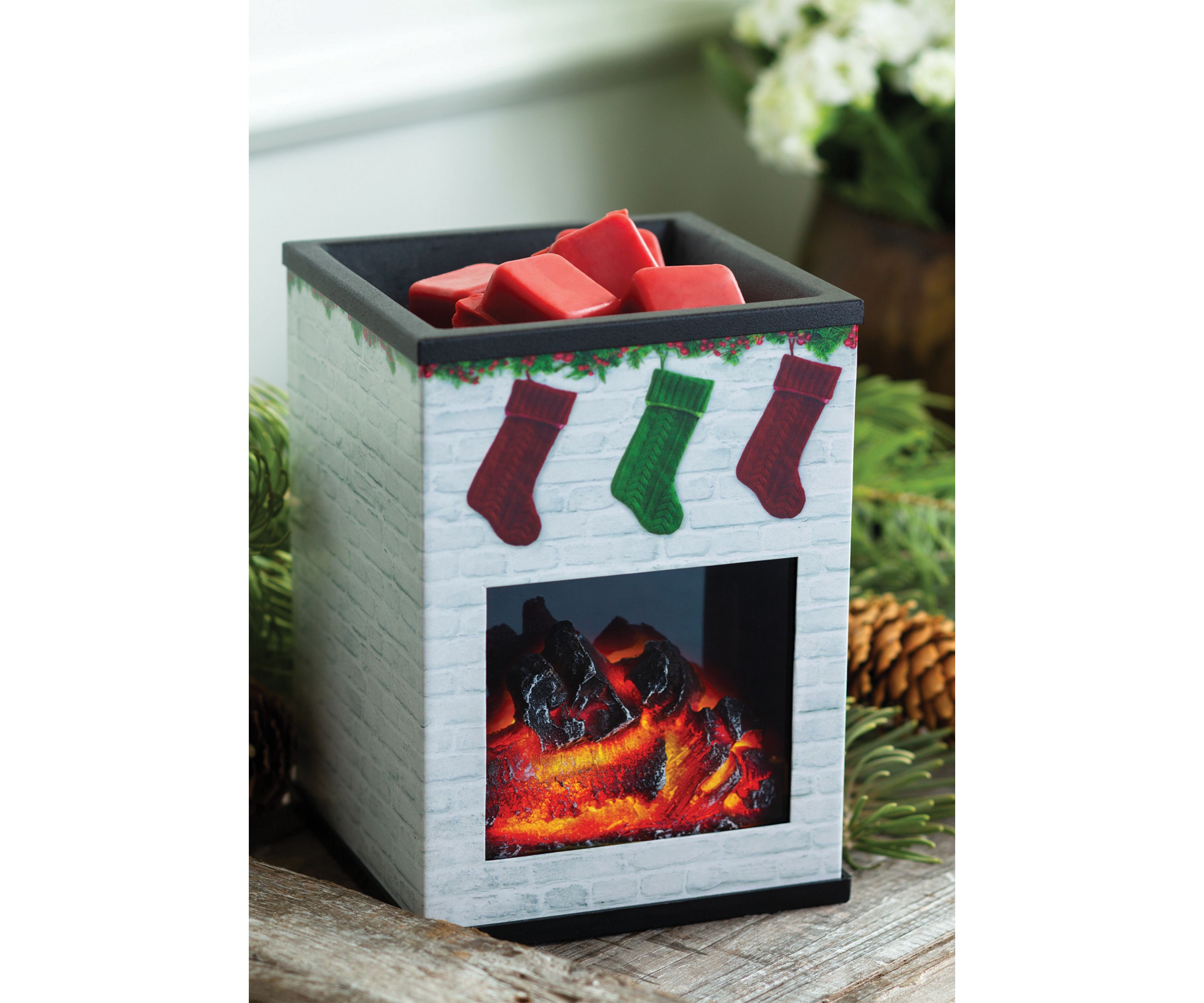 Holiday Fireplace Illumination Fragrance Warmer
