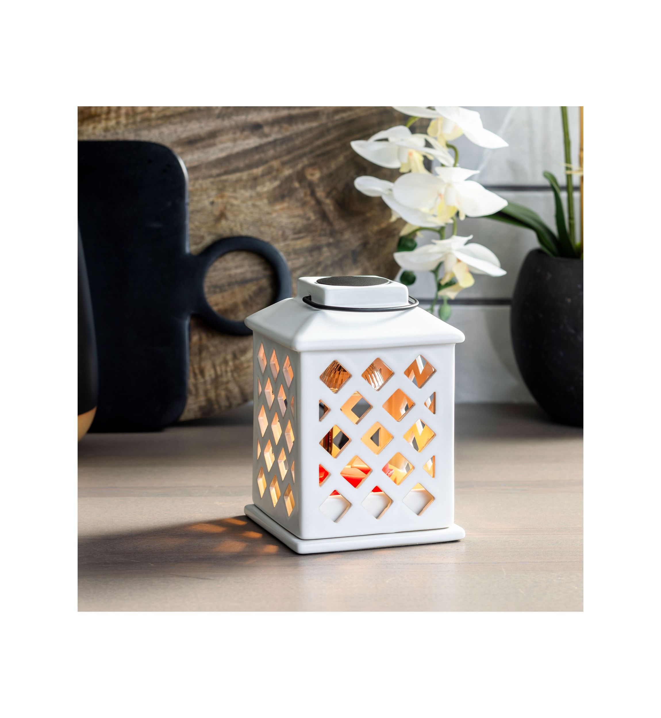 Canopy Illumination Fragrance Warmer Trellis Lantern