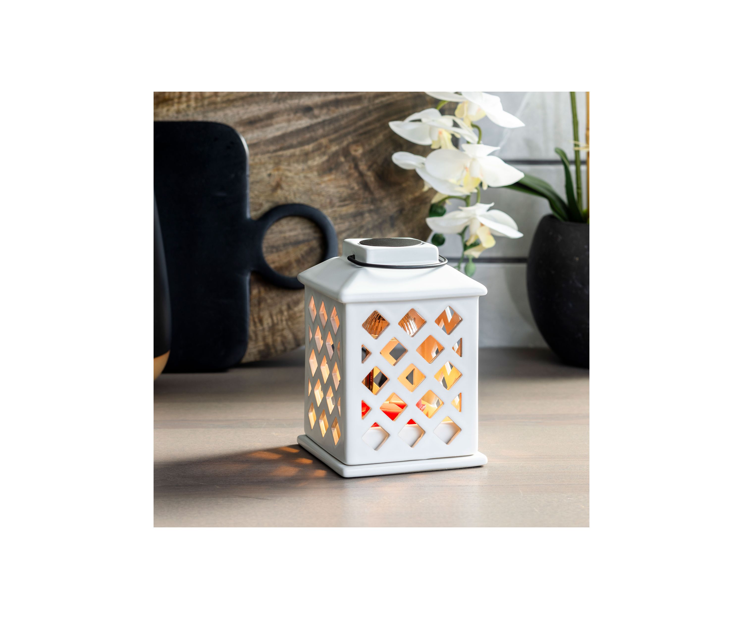 Canopy Illumination Fragrance Warmer Trellis Lantern