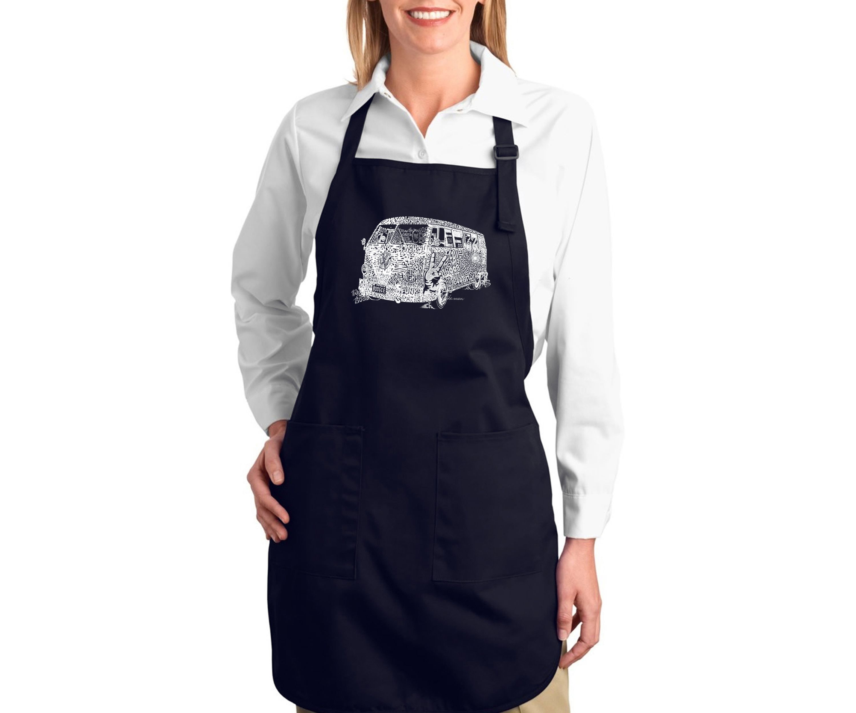Full Length Word Art Apron - The 70s