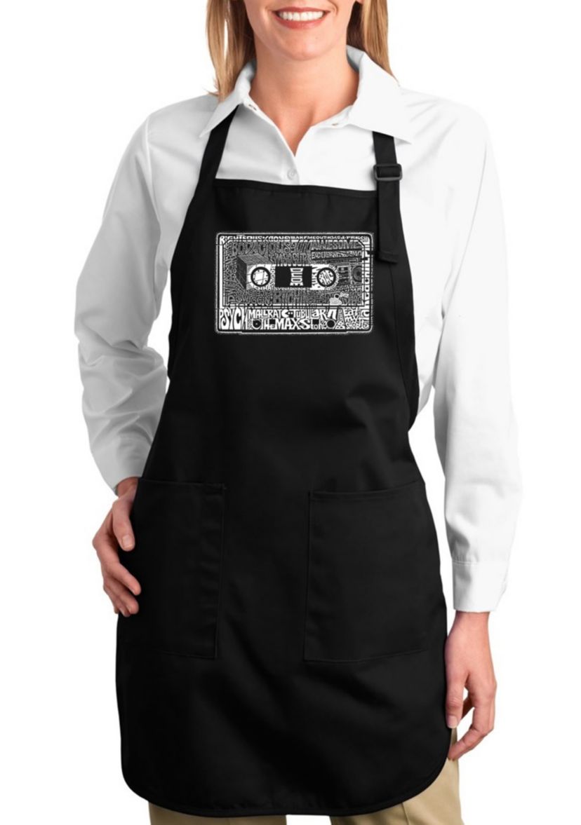 Full Length Word Art Apron - The 80s