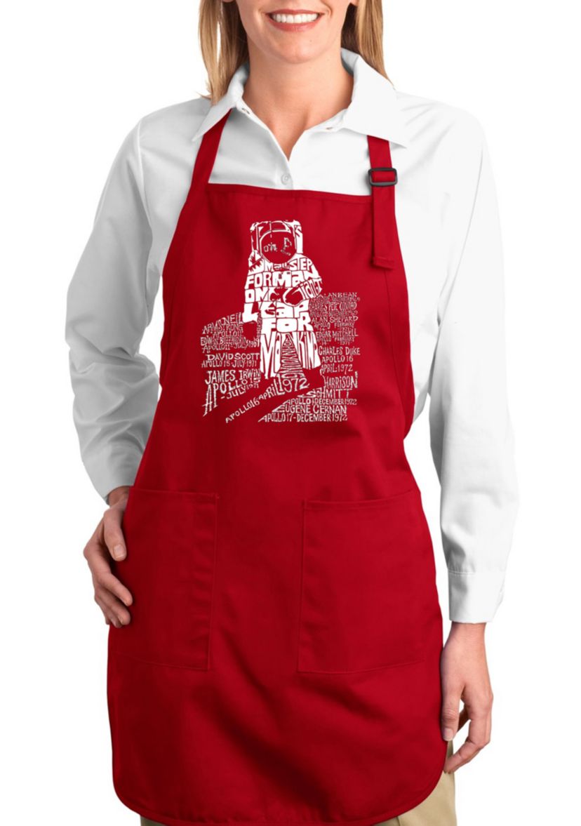Full Length Word Art Apron - Astronaut