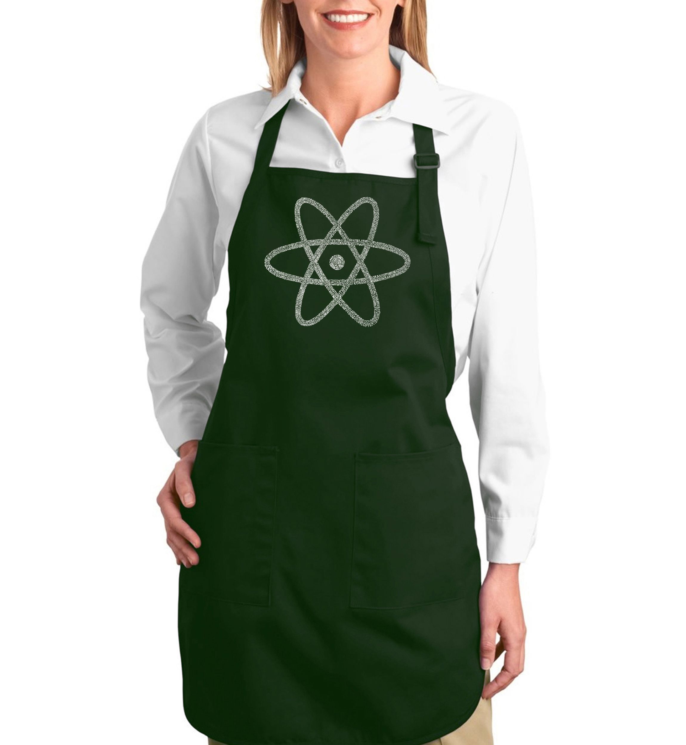 Full Length Word Art Apron - Atom