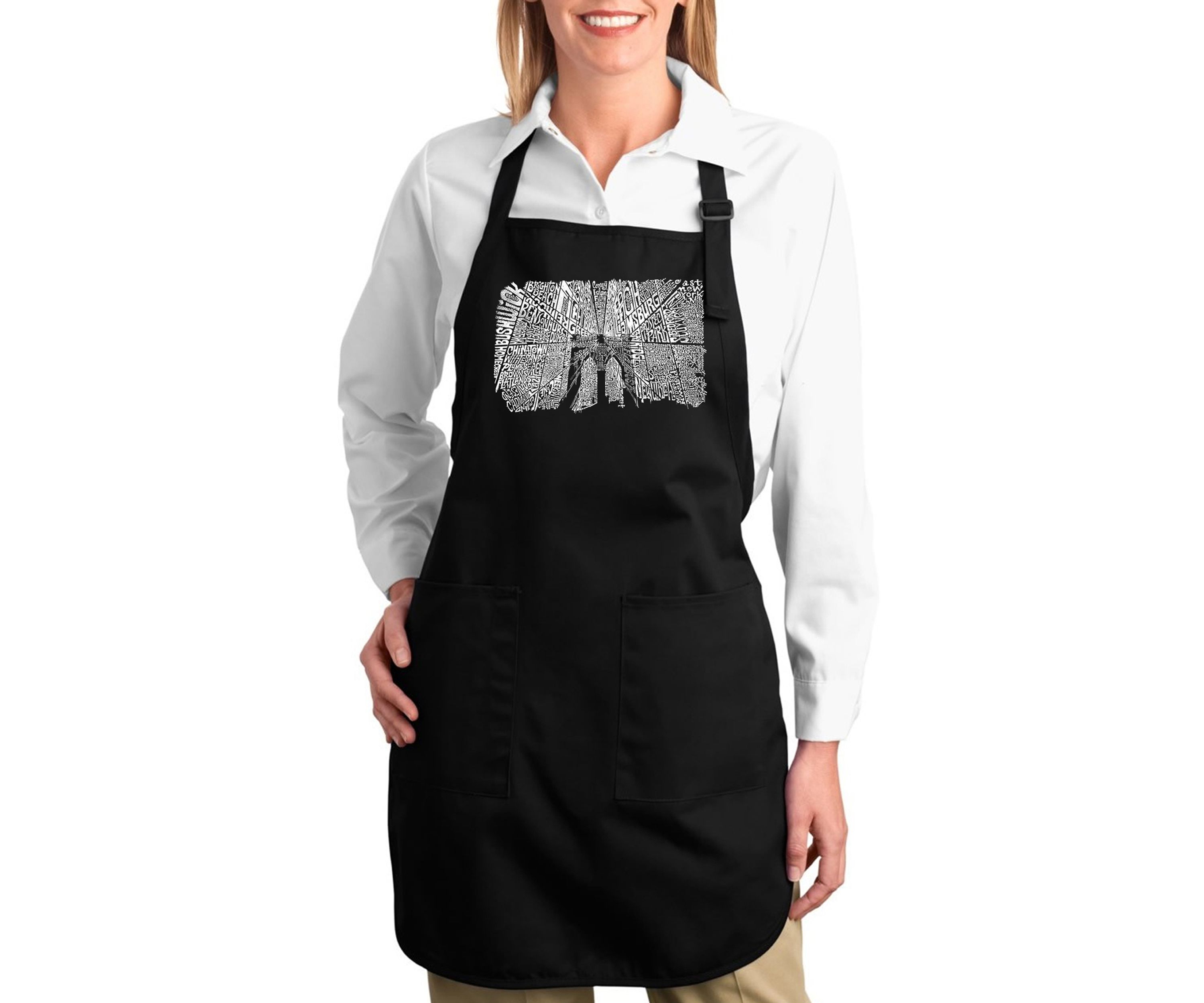 Full Length Word Art Apron - Brooklyn Bridge