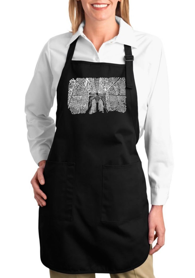 Full Length Word Art Apron - Brooklyn Bridge