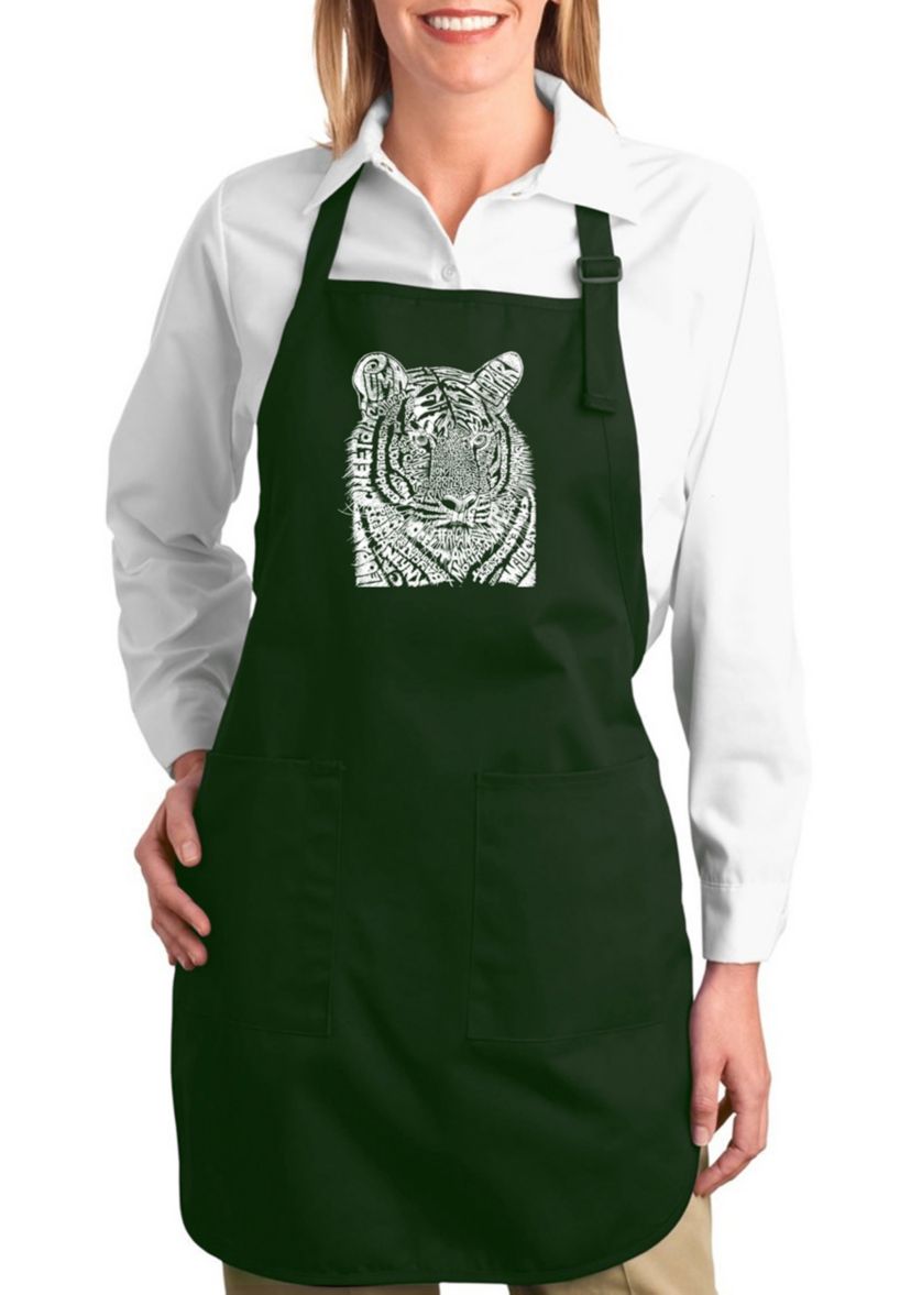 Full Length Word Art Apron - Big Cats