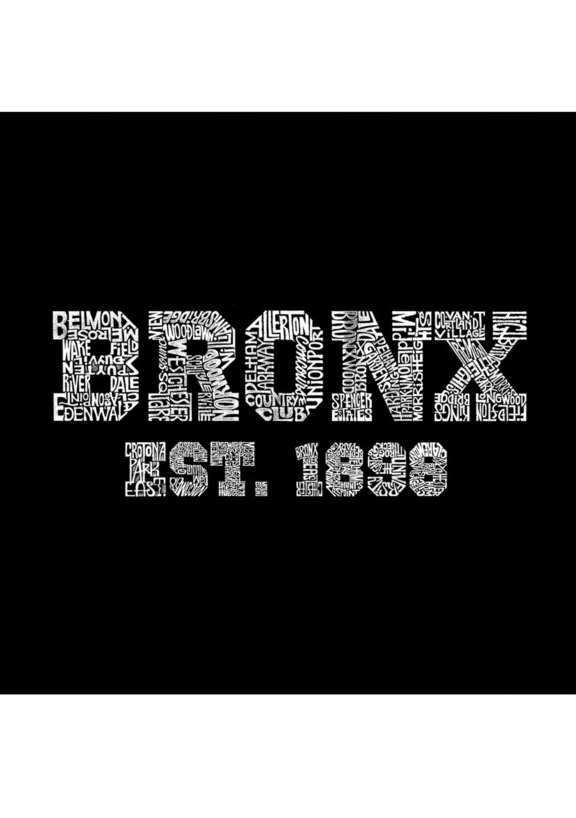 Full Length Word Art Apron - Popular Neighborhoods In Bronx, NY