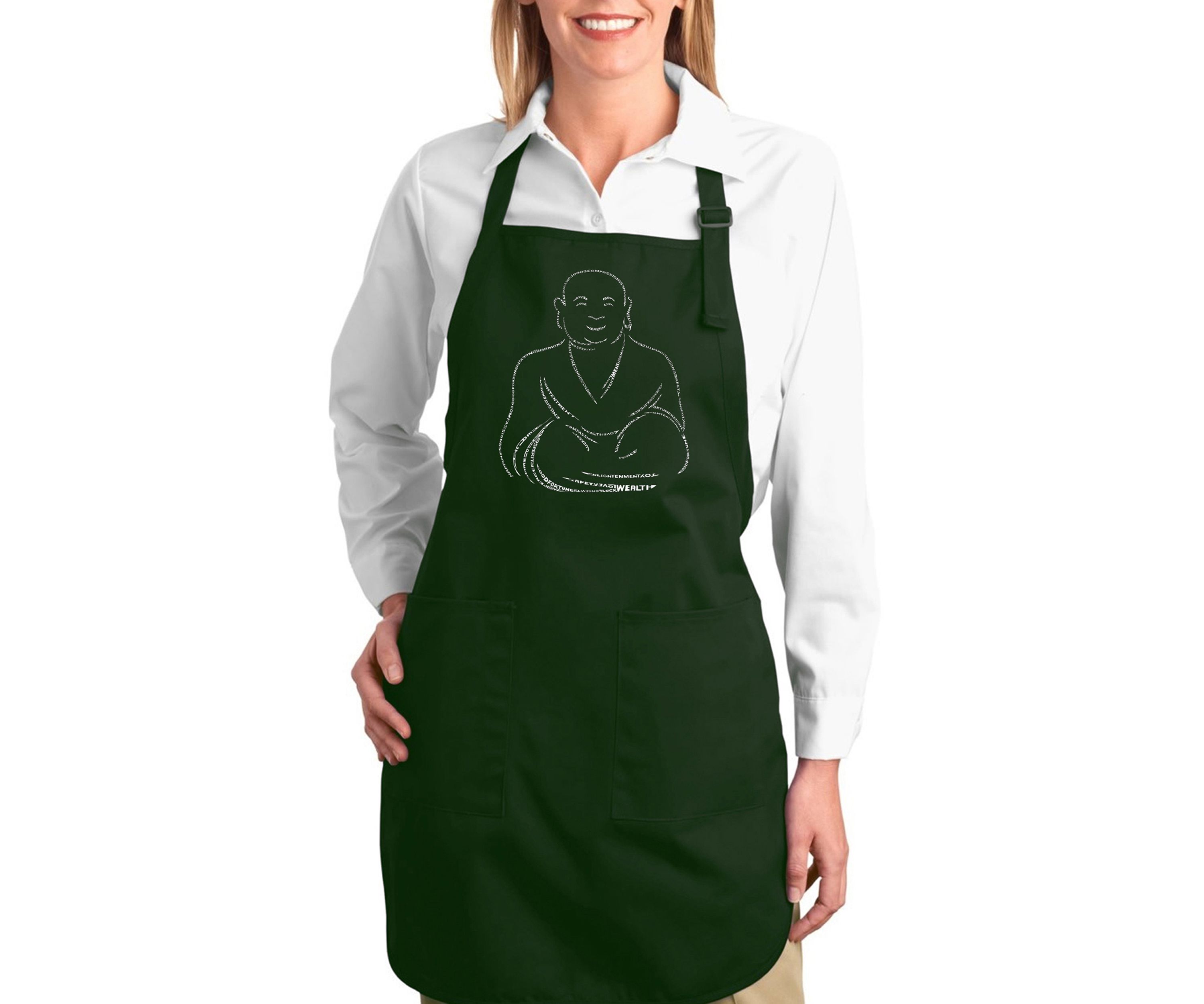 Full Length Word Art Apron - Positive Wishes