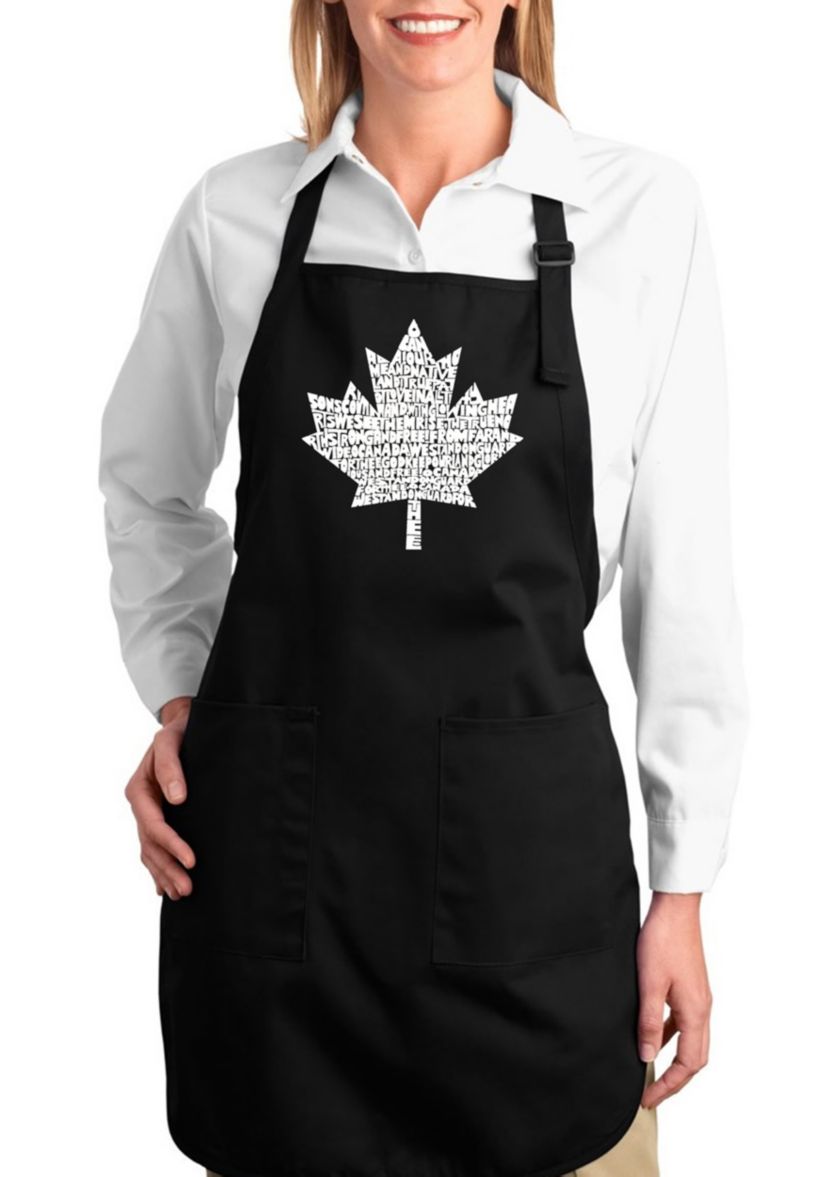 Full Length Word Art Apron - Canadian National Anthem