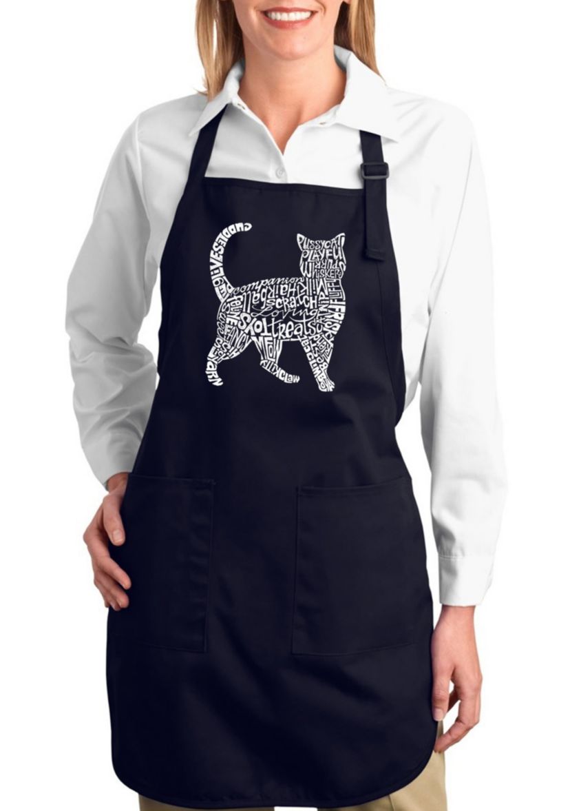 Full Length Word Art Apron - Cat